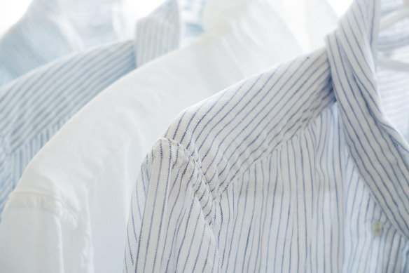 dry cleaning rack shirts
